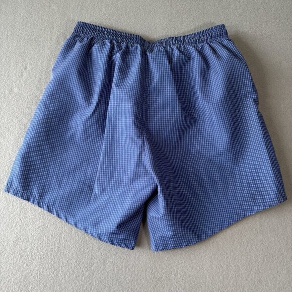 Vtg Majestic Sport Mens Shorts Swimsuit Beach Tanks Blue Lined 30 Drawstring 90s - Picture 13 of 13
